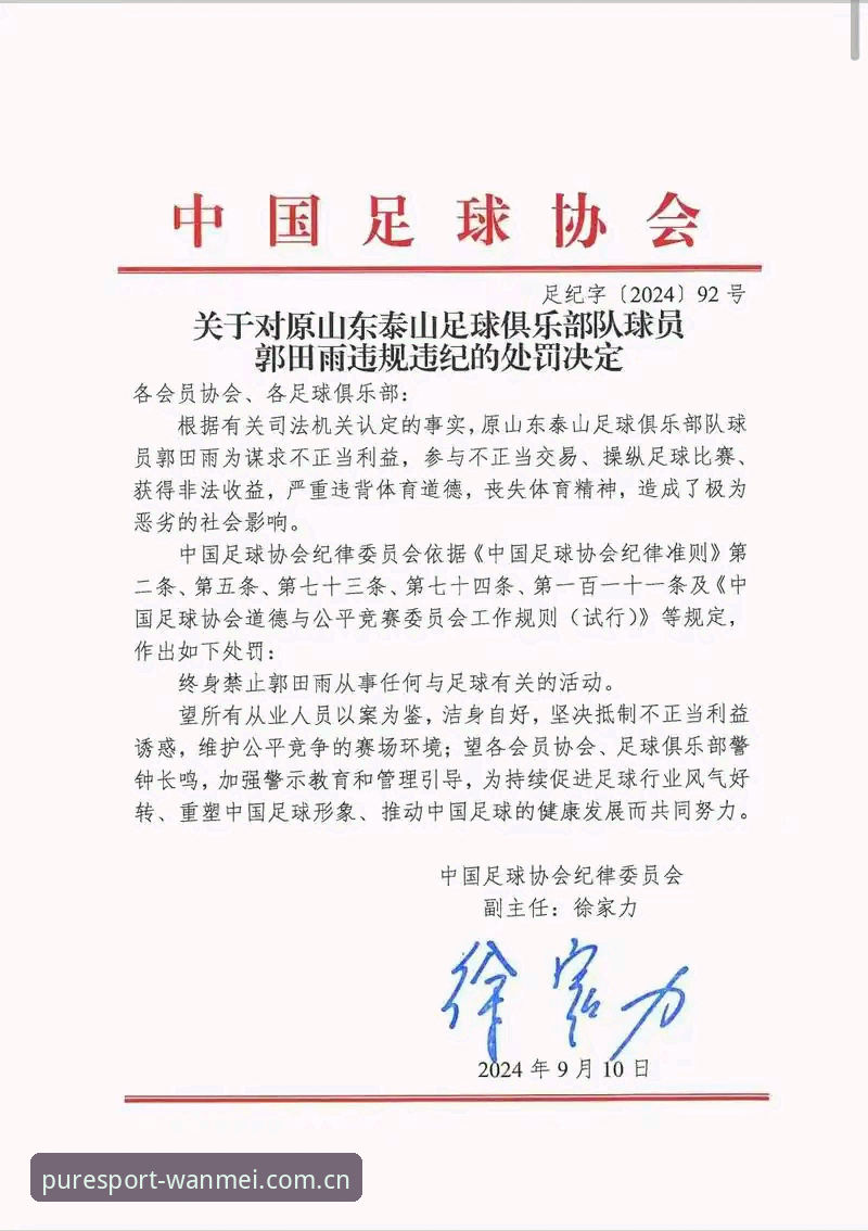 5个值得关注的足球反腐案例：从完美体育平台视角看足协第三批禁足名单